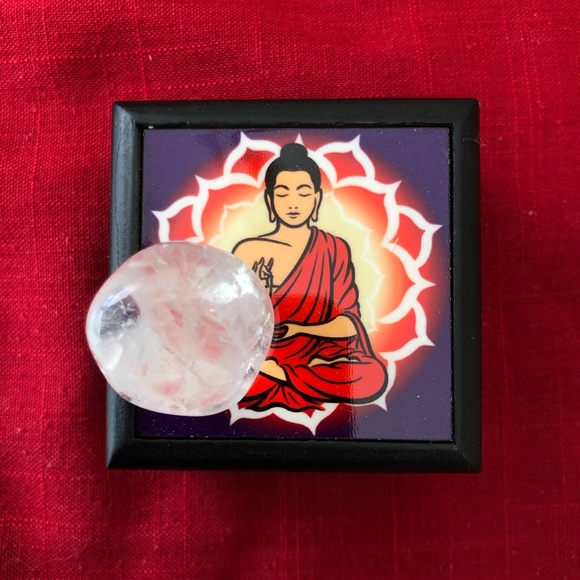 Wooden Buddha Box with Crystal 📿🔮 - Picture 4 of 5